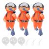 3Pcs Aquarium Diver Decoration Safe Resin Adjustable Position Fish Tank Diver Ornaments for