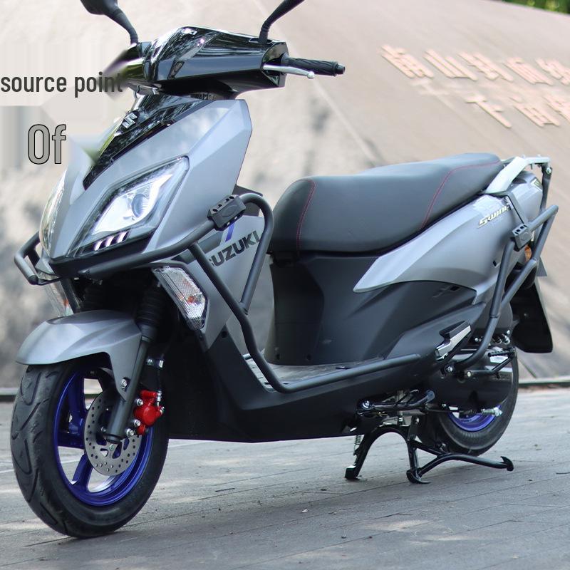 Легкий Мотоцикл Suzuki UY125 Защитные Противоударные Дуги - Передний и Задний Бамперы из Углеродистой Стали