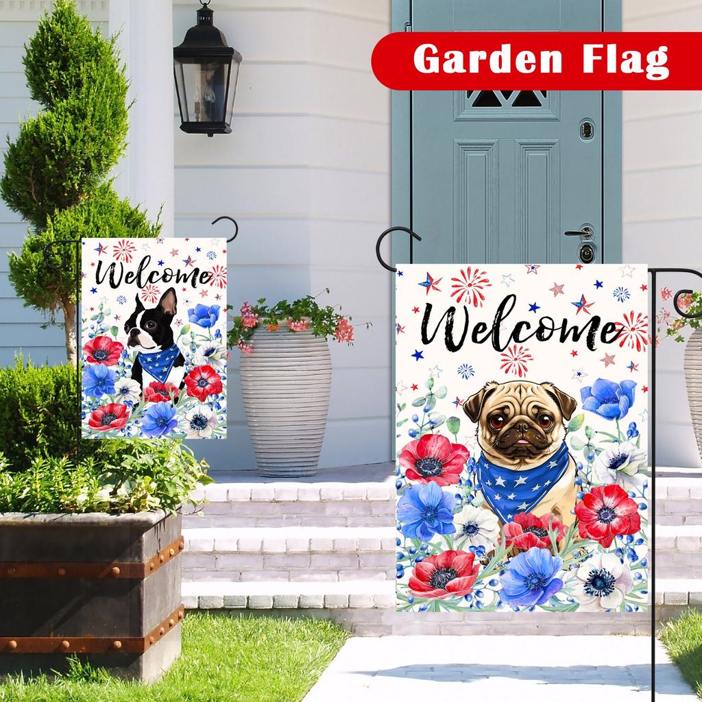 Садовый флаг 12x18 дюймов двухсторонний для наружного оформления двора