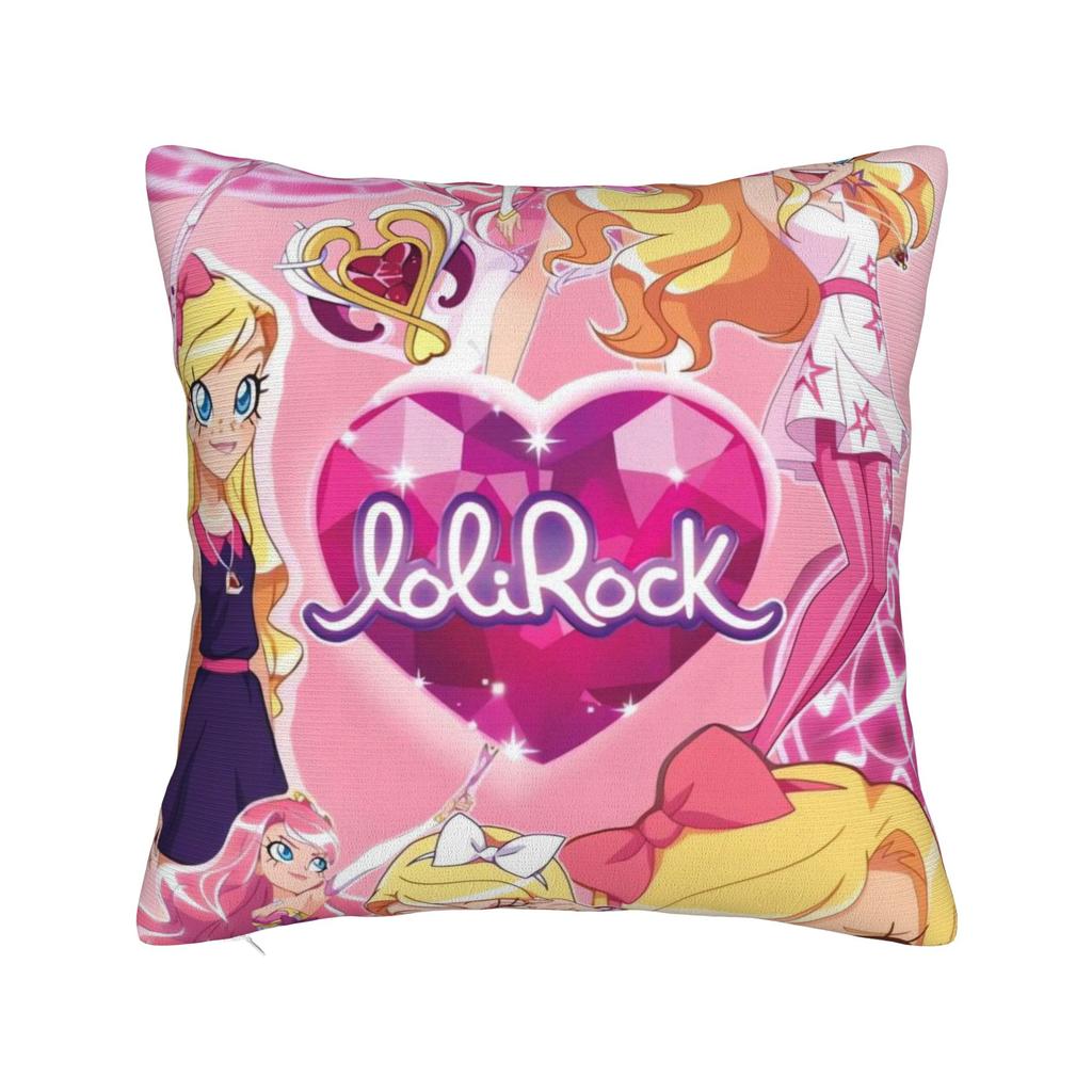 LoliRock Kopo Music Girls Pillow Cover  Comfy Cushion Cover Cute Funny Pillow Case For Sofa Home Decor