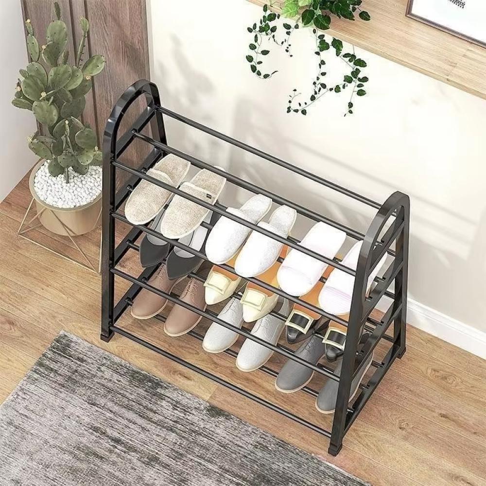 Mini A-Shaped Shoe Rack Dust Proof Storage Rack Simple Multi-layered Multi-functional Space Saving For Dormitory Entrance