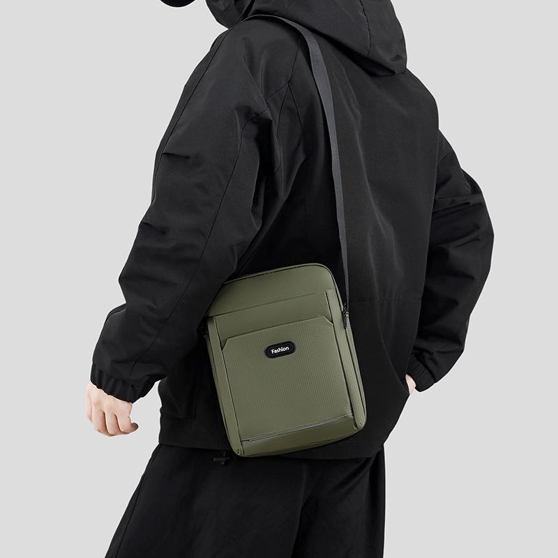 Мужская деловая повседневная сумка кроссбоди - Простой Оксфордский плечевой слинг для поездок на работу и использования на открытом воздухе