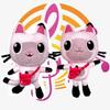 Adorable Gabby's Dollhouse Music Plush Toy Cartoon Stuffed Cat Plushie Doll For Kids