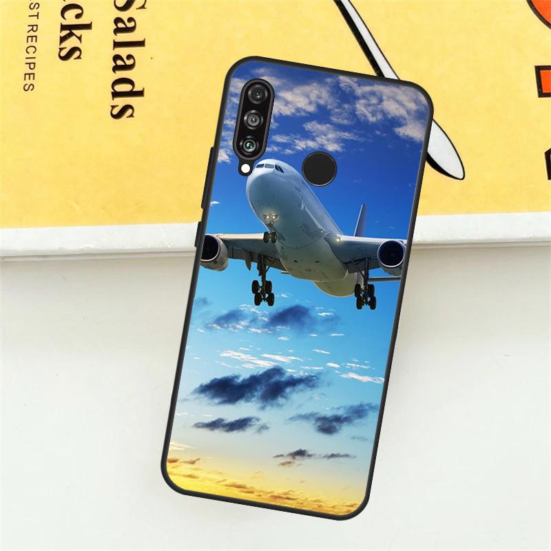 Чехол для телефона Huawei P30 P20 P40 Lite Nova 11 Pro 9 10 SE 5T 3i 7i 11i Y60 Y70 Y90 Y61 с изображением самолета