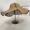 Соломенная шляпа с большим карнизом, солнцезащитная кепка для вентилятора, практичная пляжная шляпа