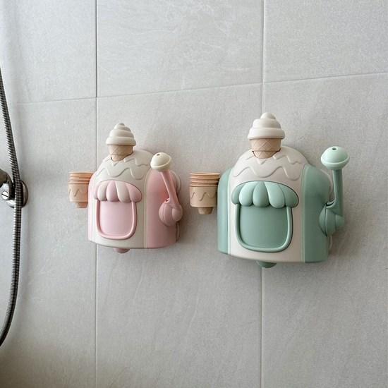 Hihohiho Ice Cream Bubble Machine Bath Play Toy Children Infant Water Play Bubble Bath, Mint, 1 Piece, Korean Bath Toys