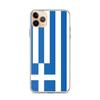 Coque iPhone - iPhone 11 Pro Max - Drapeau Grèce - Souple - Multicolore - Verticale