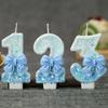 Bow Birthday Candles Number Candle Cake Candle Decoration Baby Shower Party Cake Topper Decor Anniversary Decor
