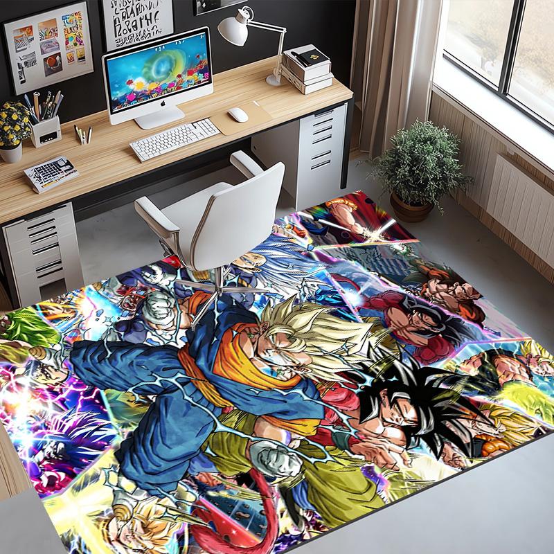 DRAGON BALL Pattern Rug, Indoor/Outdoor Mat, for Picnic, Gameroom, Bedroom, Office, Living Room, Home Decor Carpet, Birthday Gift