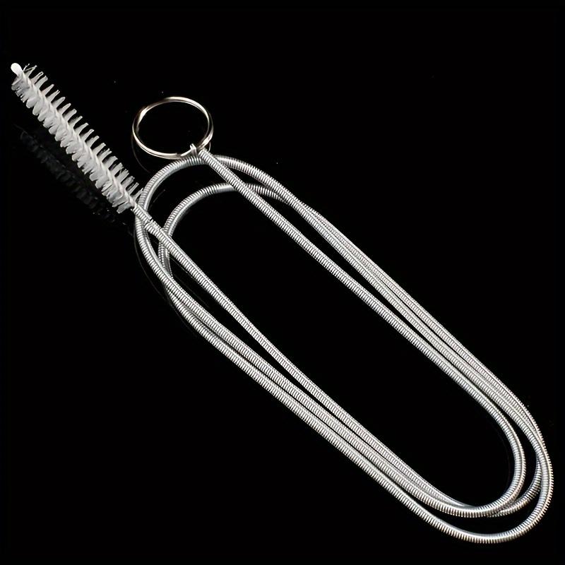 Flexible Drain Clog Remover, Medium Soft Manual Plumbing Snake with Brush, Non-Electric, No Battery Required, for Kitchen and Bathroom Pipes
