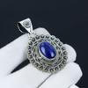 Lapis Lazuli Pendant Handmade Jewelry 925 Sterling Silver Necklace Natural Lapis Lazuli Gemstone Jewelry Pendant Gift For Him For New Year
