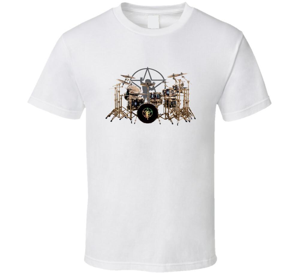 DW Neil Peart commemorative R30 Drum Kit T-shirt Мужские Женские Футболки Топ