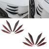 6Pcs/Set Universal Car Front Bumper Lip Decoration Diffuser Splitter Fin Aerodynamic Wing Body Spoiler Winglet Blade Trim