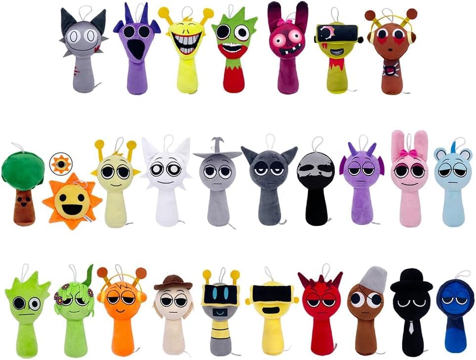 Вахатар Спранки Набор Персонаж Поющий Монстр Ужасы Моэ Милый Комната Рождество Плюшевая Кукла Куклы, 6, Куклы, Игра, Мерч, Украшение, Дети,