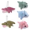 Cartoon Dinosaur Plush Keychain Soft Triceratops Keyring Funny Dinosaur Doll Pendant  Girls
