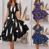 Women's Summer Casual  Swing Dress Wrap Dress Floral Color Block Lace Up Print V Neck  Fashion Elegant Outdoor Daily Short Sleeve  Midi Dress