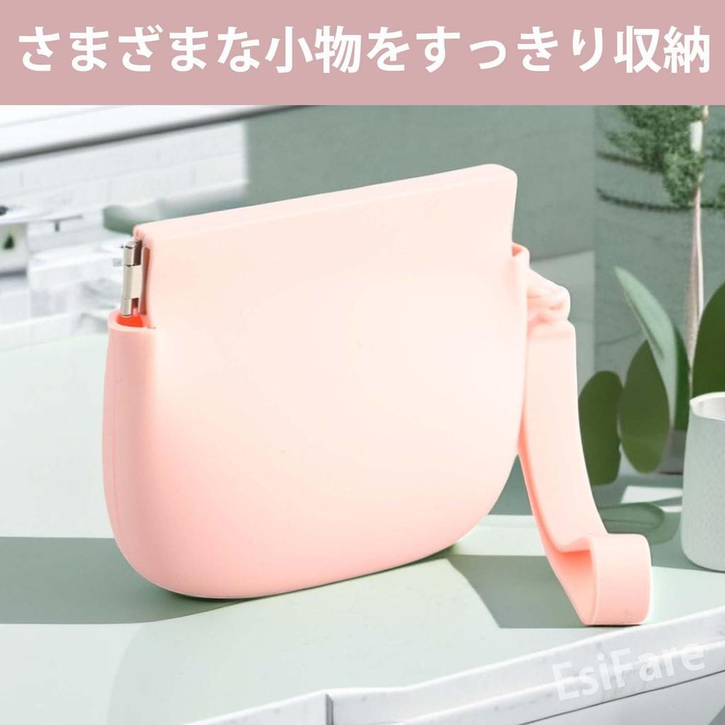 EsiFare Portable Trash Can, Portable Garbage Pouch with Spring-Loaded Opening, Lightweight and Portable, Easy to Carry, Reusable, Durable, Perfect