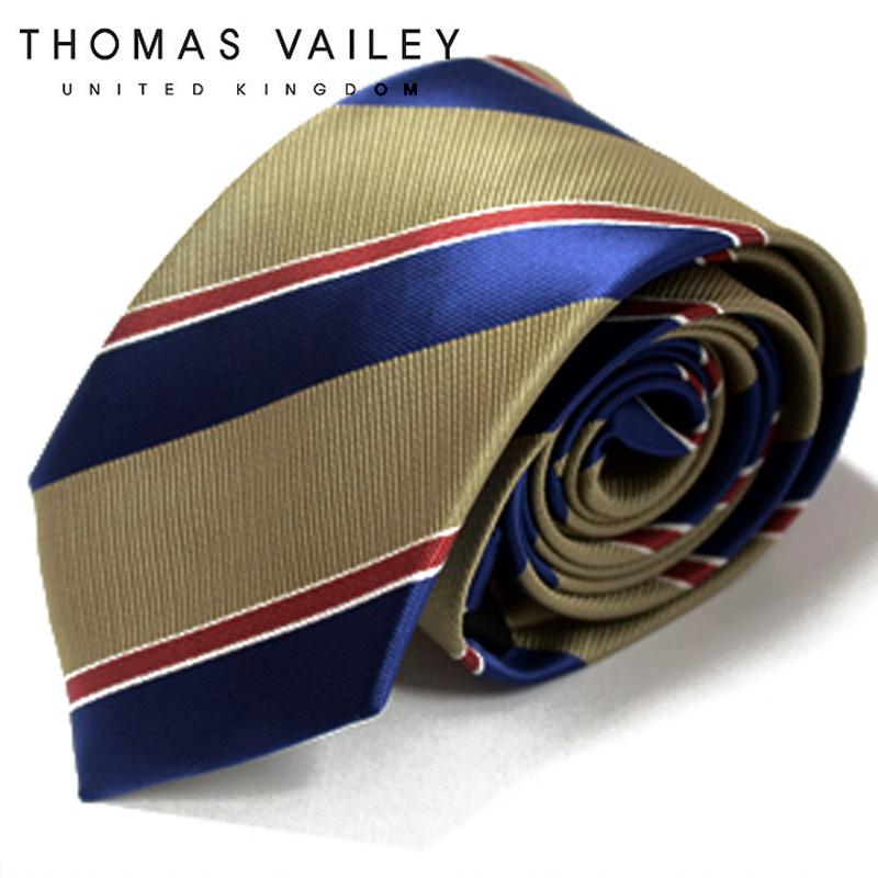 Модный галстук THOMAS VAILEY - Валенсия Бежевый 7см