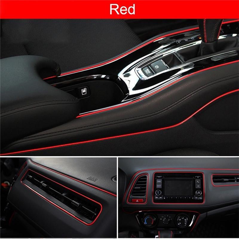 5M Car Style Interior Trim With Decorative Molding Fascia Dashboard Door Edge Universal Car Parts