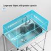 Heavy-Duty Stainless Steel Kitchen Sink with Stand