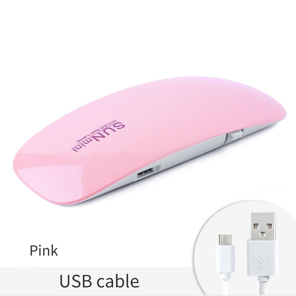 Mini 6W UV LED Nail Dryer Lamp Portable USB Cable For Gift Home Use Gel Nail Polish USB Lamp