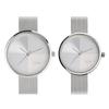 Pair Watch Pair Watch Ladies Silver Popular Brand Stylish Ladies Unisex KLON Fourth Dimension 33mm 38mm -SILVER MESH-