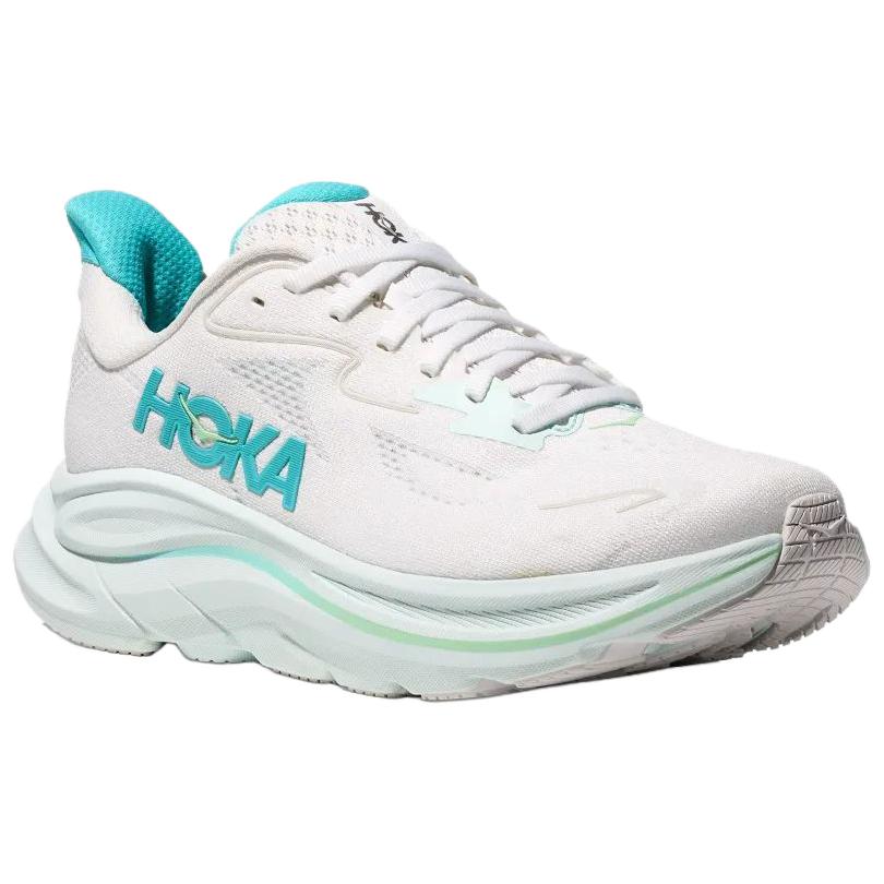 HOKA Clifton 10 Белые Небесно-голубые Женские Кроссовки 1162031-WTCL