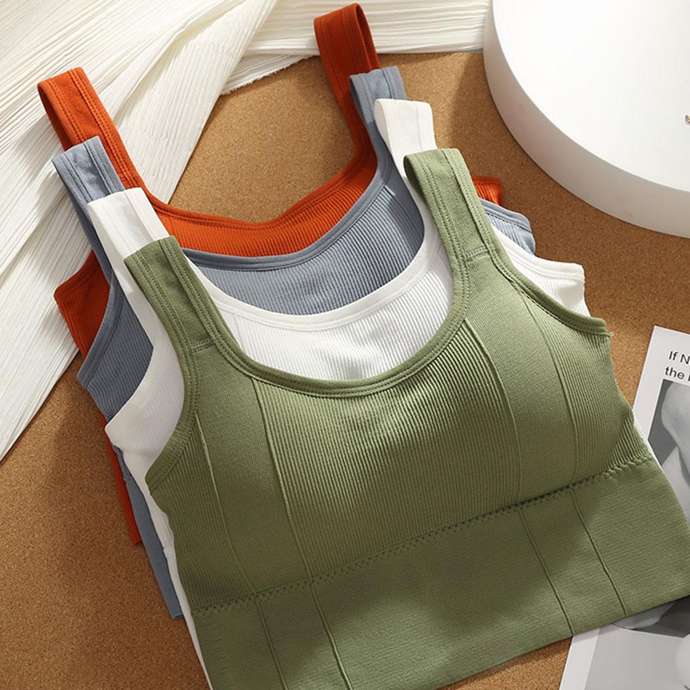 Women Seamless Yoga Bra Breathable Sports Bra Anti-sweat Fitness Top Shockproof Crop Top Push Up Sport Bra Gym Workout Top