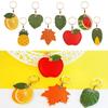 Useful Access Card Holder Fruit Leaf Shape Access Card Cover Cute Bag Hanging Decor  Gift