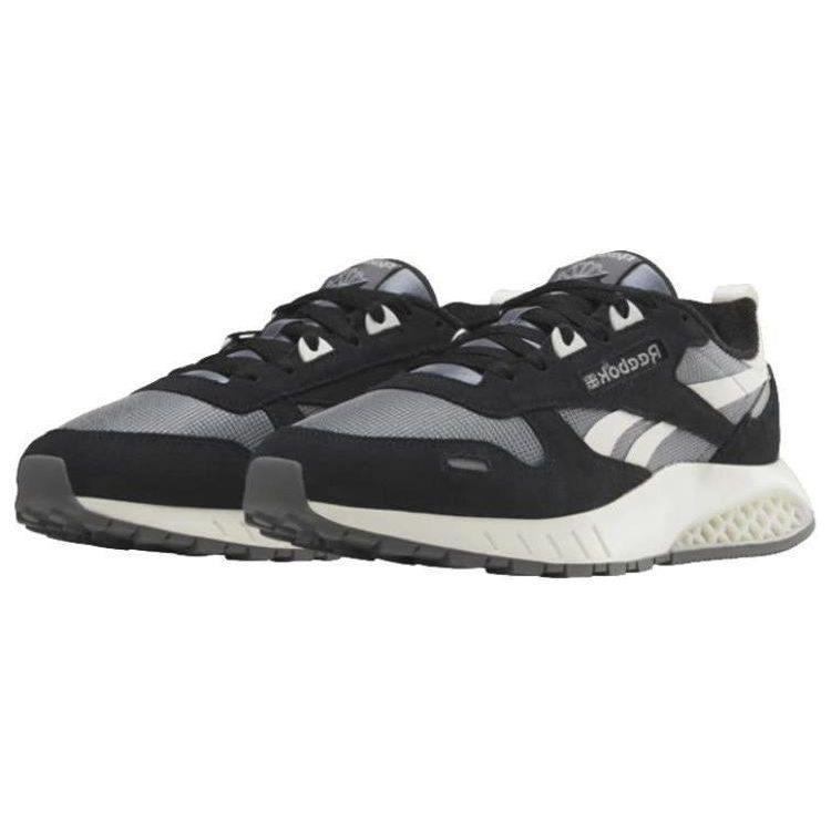 Reebok Классические кожаные кроссовки унисекс Hexalite Black Pure Grey Core-Black Pure-Grey-6 Chalk 100074408