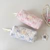 Small Fresh Bow Pencil Bag Pen Case Organizer Aesthetic Cosmetics Holder Organizer Multifunctional Stationery Storage Bag