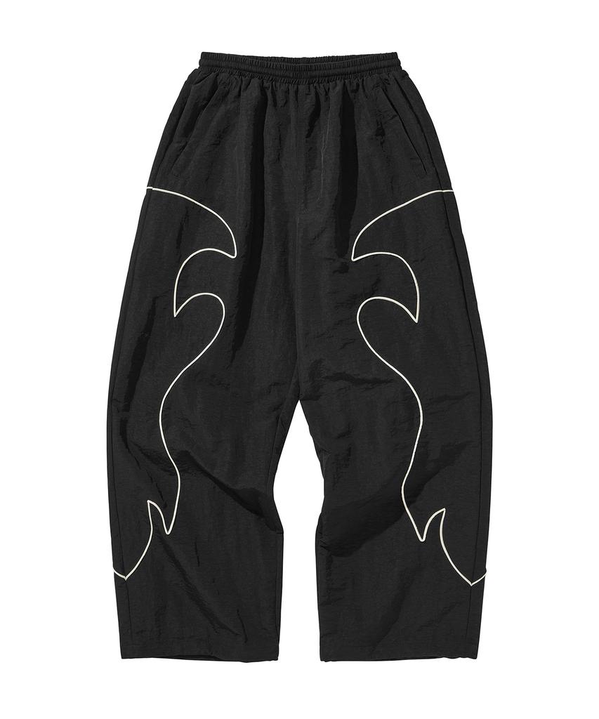 LIBERE Western Flame Track Pants / Black