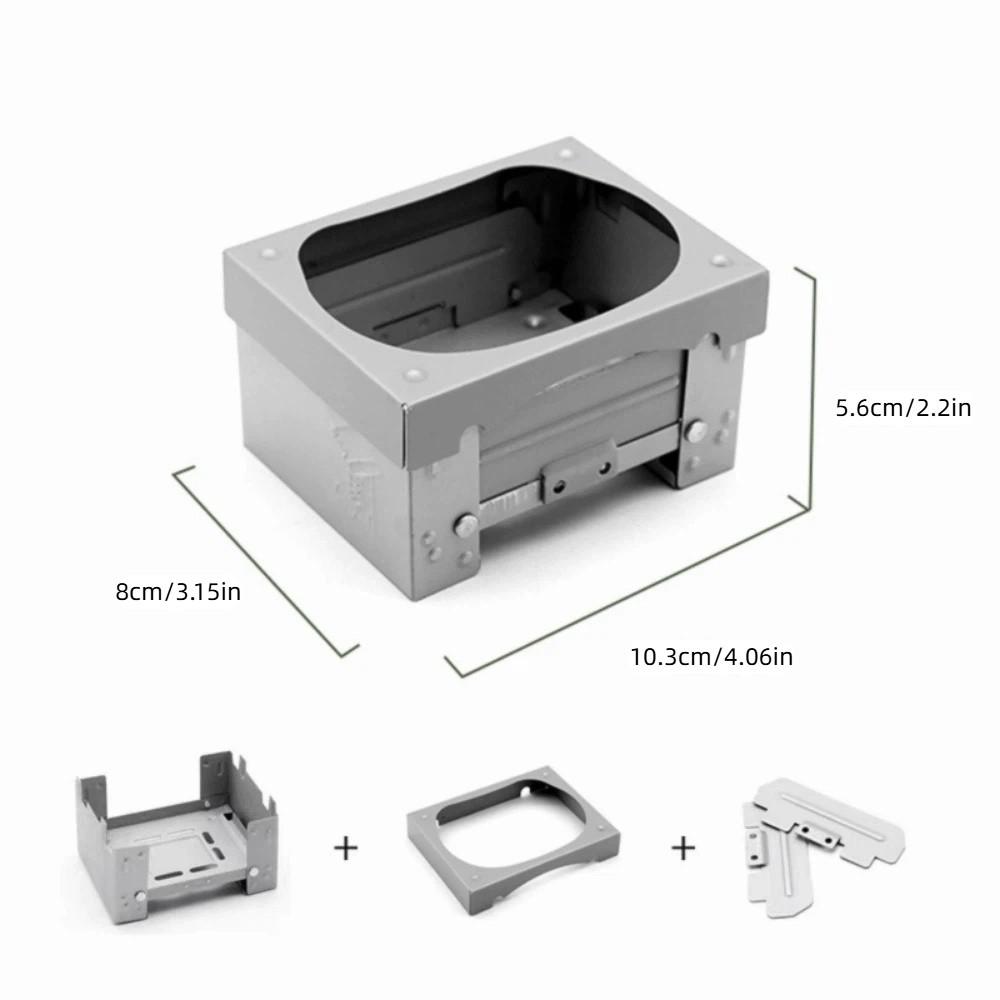 Ultralight Outdoor Tablet Pocket Stove Compact Mini Folding Stove  Camping Stove