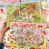 3D 3D Landscape Sticker 2 Themes DIY Cabin Scene Sticker Cute DIY Toy Game Stickers  Decompress