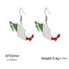  Drip Oil Mexico Map Earrings For Women Stainless Steel Gold Silver Color Charm Fashion Mexican Flag Earring Jewelry Gift