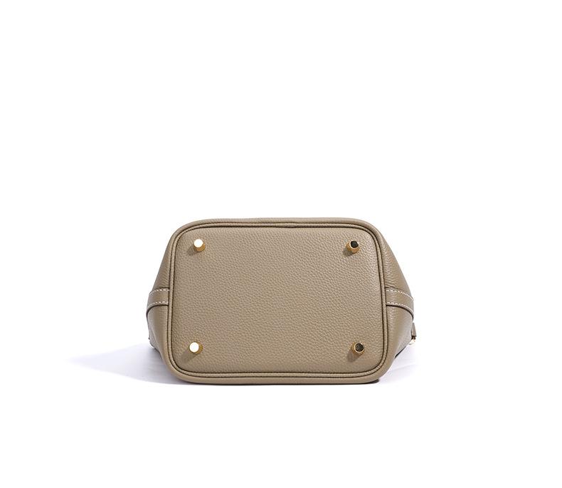 Женская сумка-ведро из натуральной кожи, большая вместительная корзина для овощей