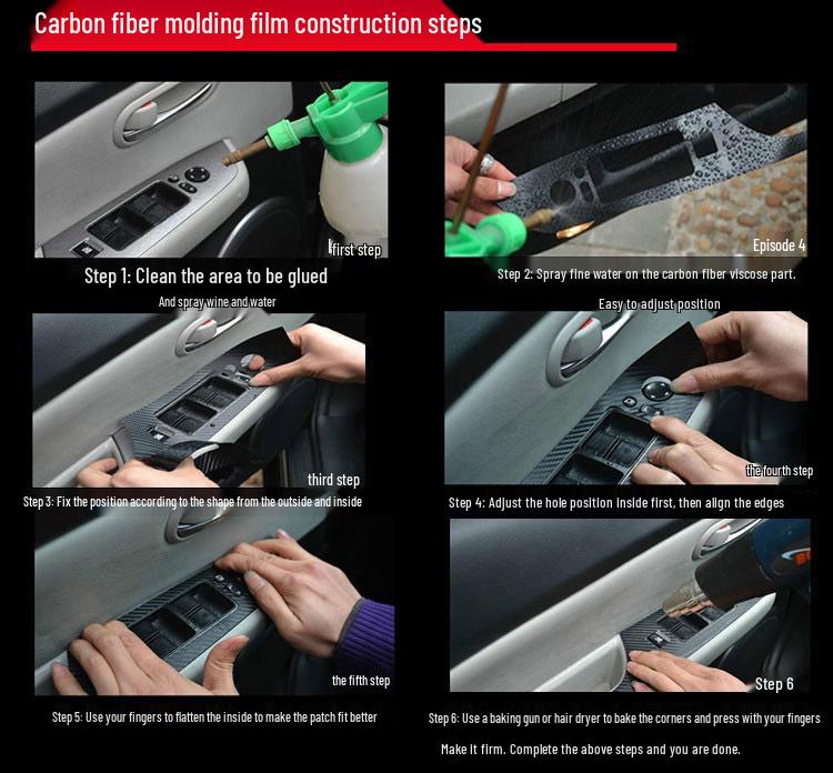 Tucson 19-20 Interior Carbon Fiber Gear Shift Console Sticker