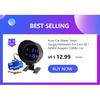 52MM Universal Car Oil Pressure Gauge 10Bar Oil Pressure Meter 10~184 ohms 1/8NPT Sensor For Car Marine Boat 12/24V