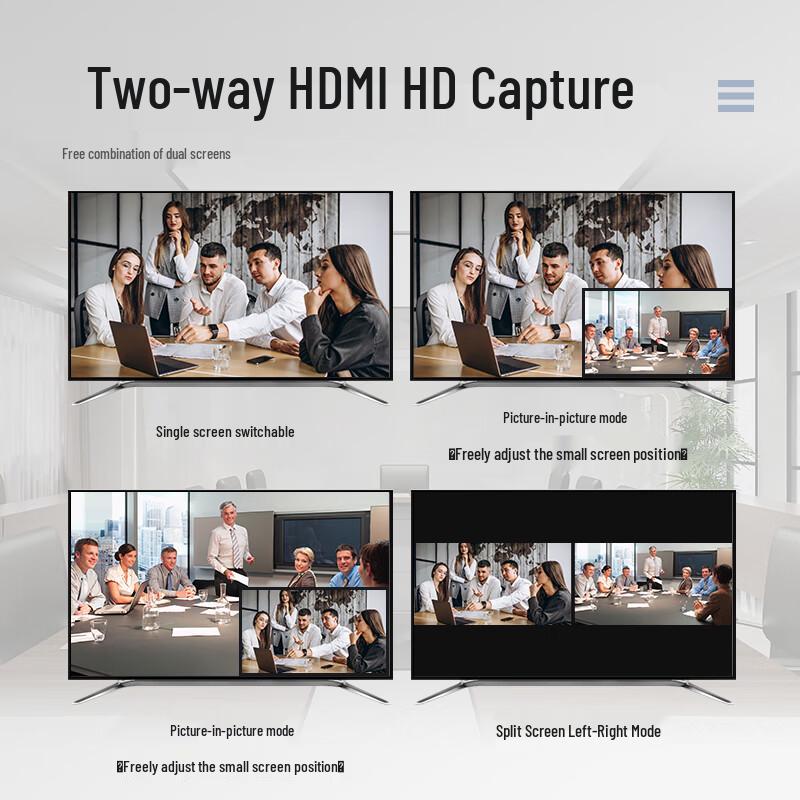 Huachang Vision HC-QH20 HDMI Dual-Channel USB Capture Card (CN version)