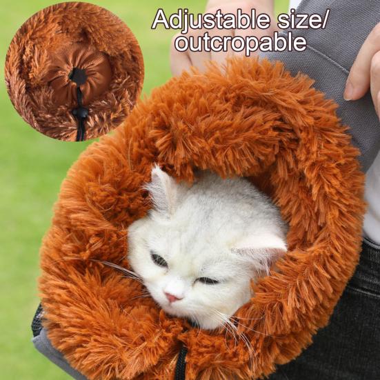 Сумка-переноска для кошек Pet Out, сумка-слинг в форме головы льва, сумка-переноска для маленьких кошек и собак