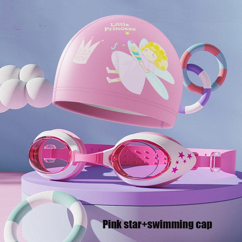 Детские очки для плавания Водонепроницаемые и с защитой от запотевания Высокочеткие Мультяшные Профессиональные очки для плавания для мальчиков и девочек