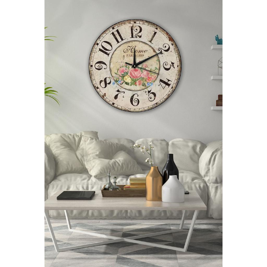 Retro Design Wall Clock 35x35cm