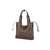 Charles & Keith Large Capacity Hollow Tote Bag Women handbags Oat Dark-Brown CK2-30840558