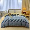 1Pc Geometric Duvet Cover 100% Cotton Thickened Check Bedding Hotel Quality Nordic Style Comforter Cover with Zipper Closure