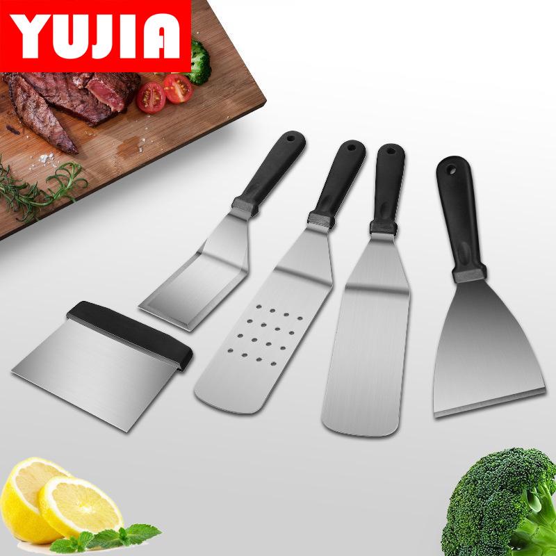 5 шт., набор инструментов для барбекю, лопата, инструмент из нержавеющей стали, лопата для стейка, комбинированный набор лопат для приготовления пищи