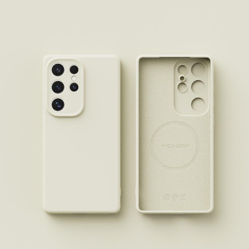 Новый Samsung S25ulta Жидкий силикон Подходит для S24 Мягкий чехол Магнитный S23u Полностью закрывающий Противоударный Чехол для мобильного телефона Простой