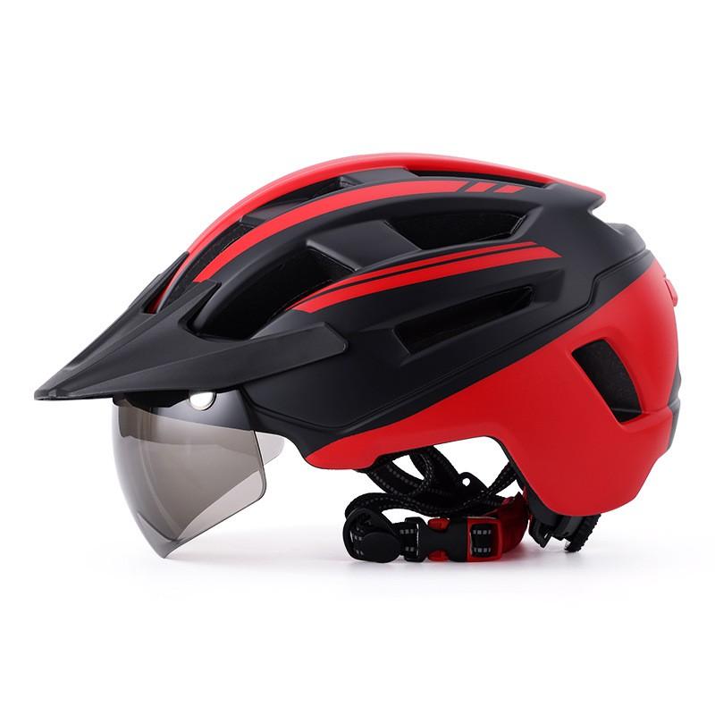 Mountain Bike Helmet With Magnetic Visor Brim Men Women Adult Cycling Safety Gear EPS Foam Lightweight