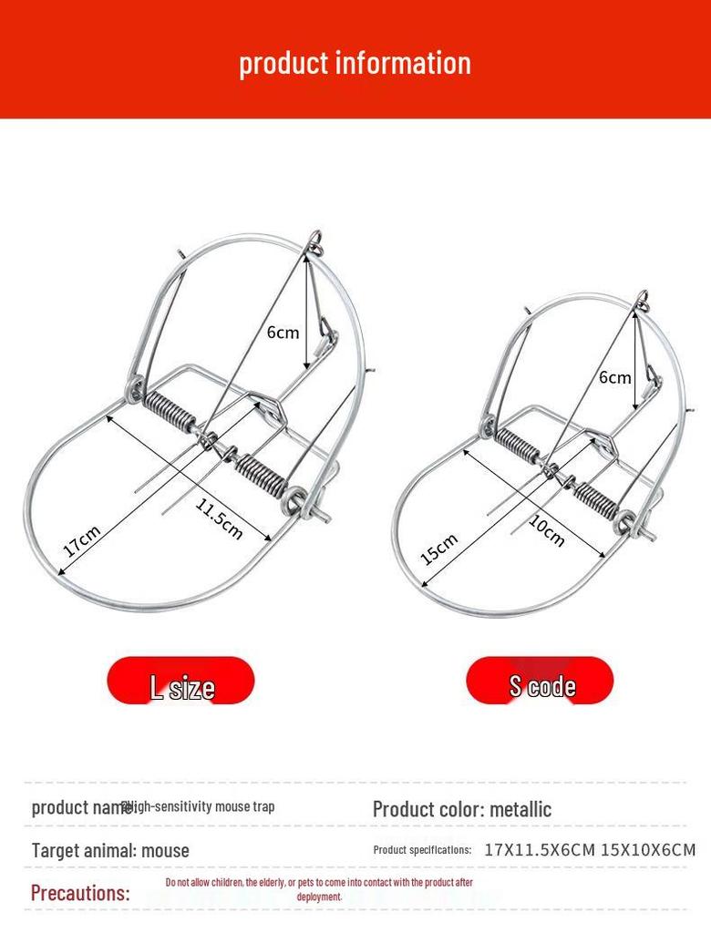 High-Efficiency Indoor Mouse Trap Cage: Powerful Rodent Catcher for Household Use