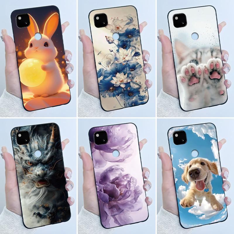 Чехол для телефона Google Pixel 4a 4G / 4a 5G, Ультратонкий, Тонкий, Эстетичный, Роскошный, Милый, Крутой, Для Мальчиков, Девочек, Мягкий Силикон, Матовый Чехол