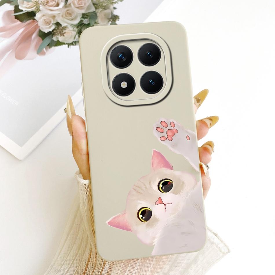 For Xiaomi Redmi Note 15 Pro+ 15Pro 5G Cute Cat Flower Cartoon Phone Case For Redmi Note 15 Pro Plus 5G Soft Silicone Bumpers